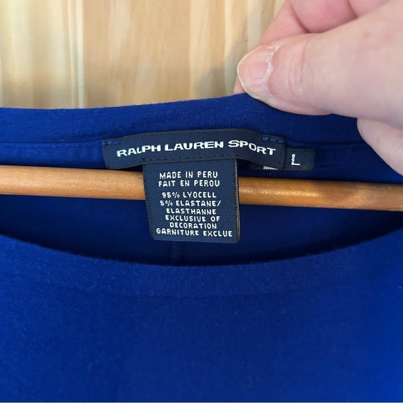 Ralph Lauren Sport Lyocell Dolman 3/4 Sleeve Tee. Size Large. - Picture 8 of 8
